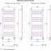 Купить в Москве Полотенцесушитель водяной БОГЕМА+ прямая 1200х500 Сунержа