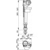Купить в Москве Впускной механизм с нижней подводкой 3/8" Alcaplast A17
